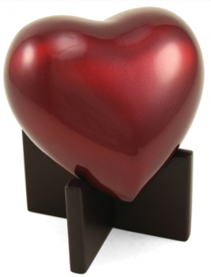 Arielle Heart Urn - RUBY