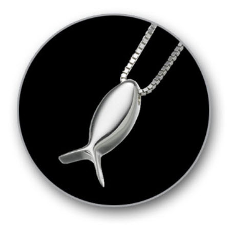 Sterling Silver Fish Pendant – 406 Pet Crematory